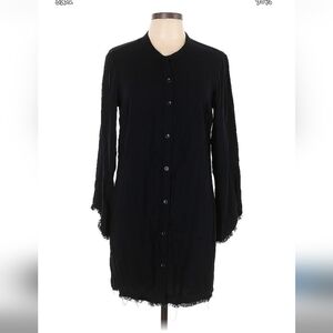 Splendid Black Button-Down Tunic